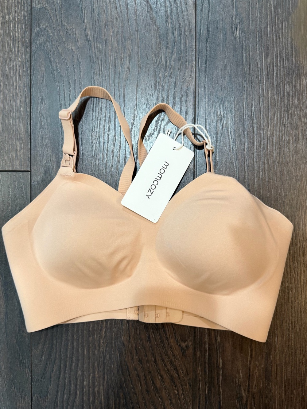 NWT Momcozy Seamless Nude Nursing Bra - Medium